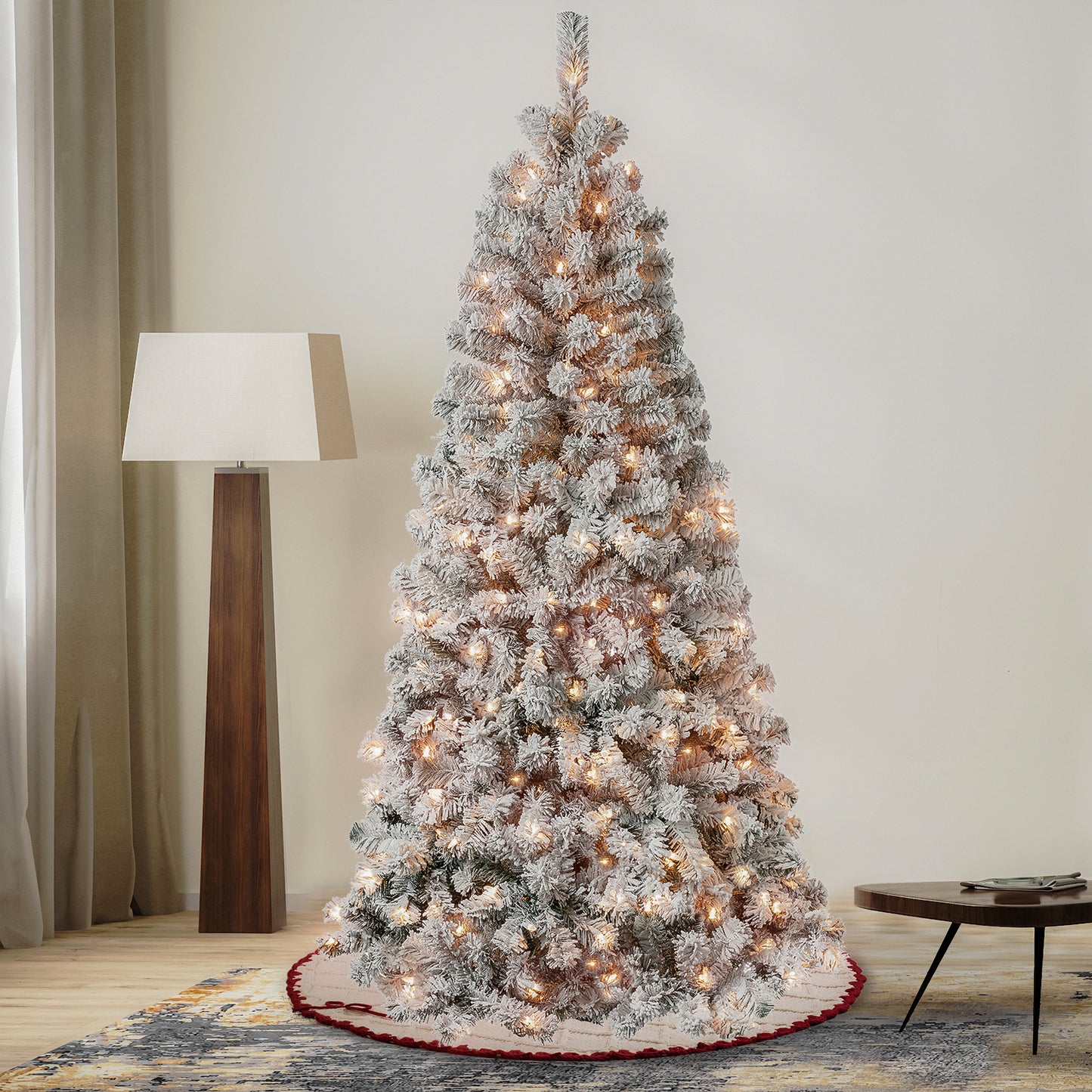 6 ft. Pre-Lit Acacia Slim Tree with Clear Lights