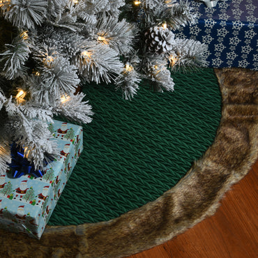48 in. Rural Homestead Collection Quilted Tree Skirt