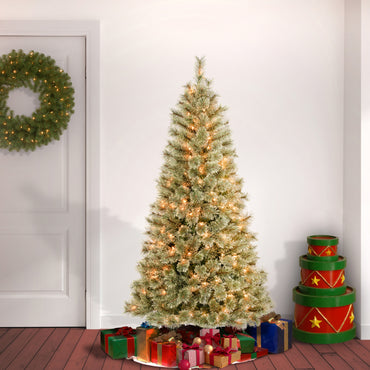 6 ft. Pre-Lit Arcadia Pine Cashmere with Clear Lights, Plug-In