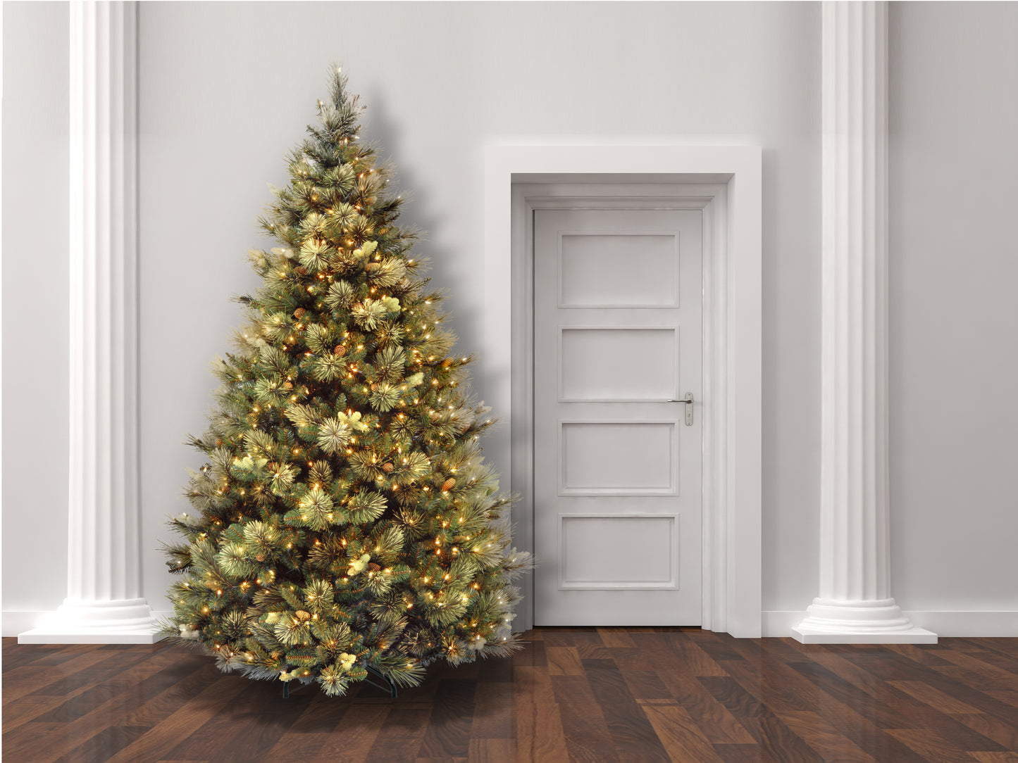 7.5 ft. Pre-Lit Carolina Pine Tree with 750 Clear Lights