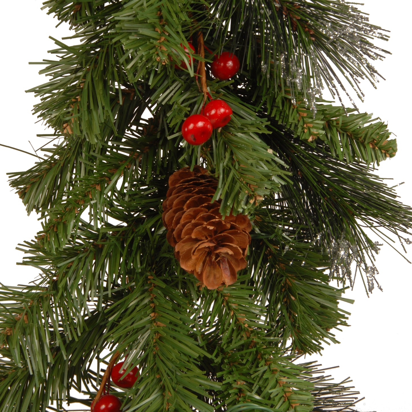 9 ft. Pre-Lit Crestwood Spruce Garland with LED Lights