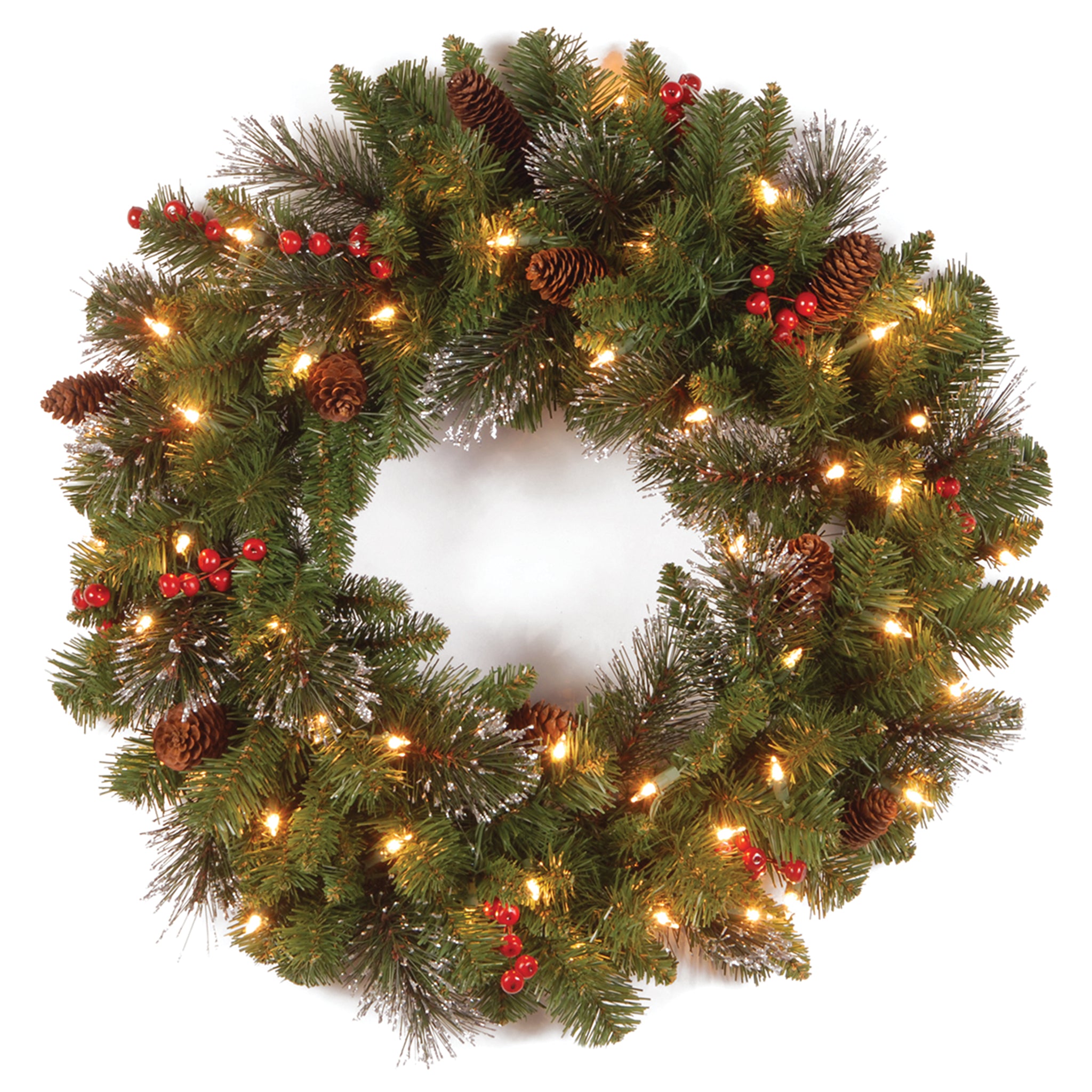 24in. Crestwood(R) Spruce Wreath with Clear Lights