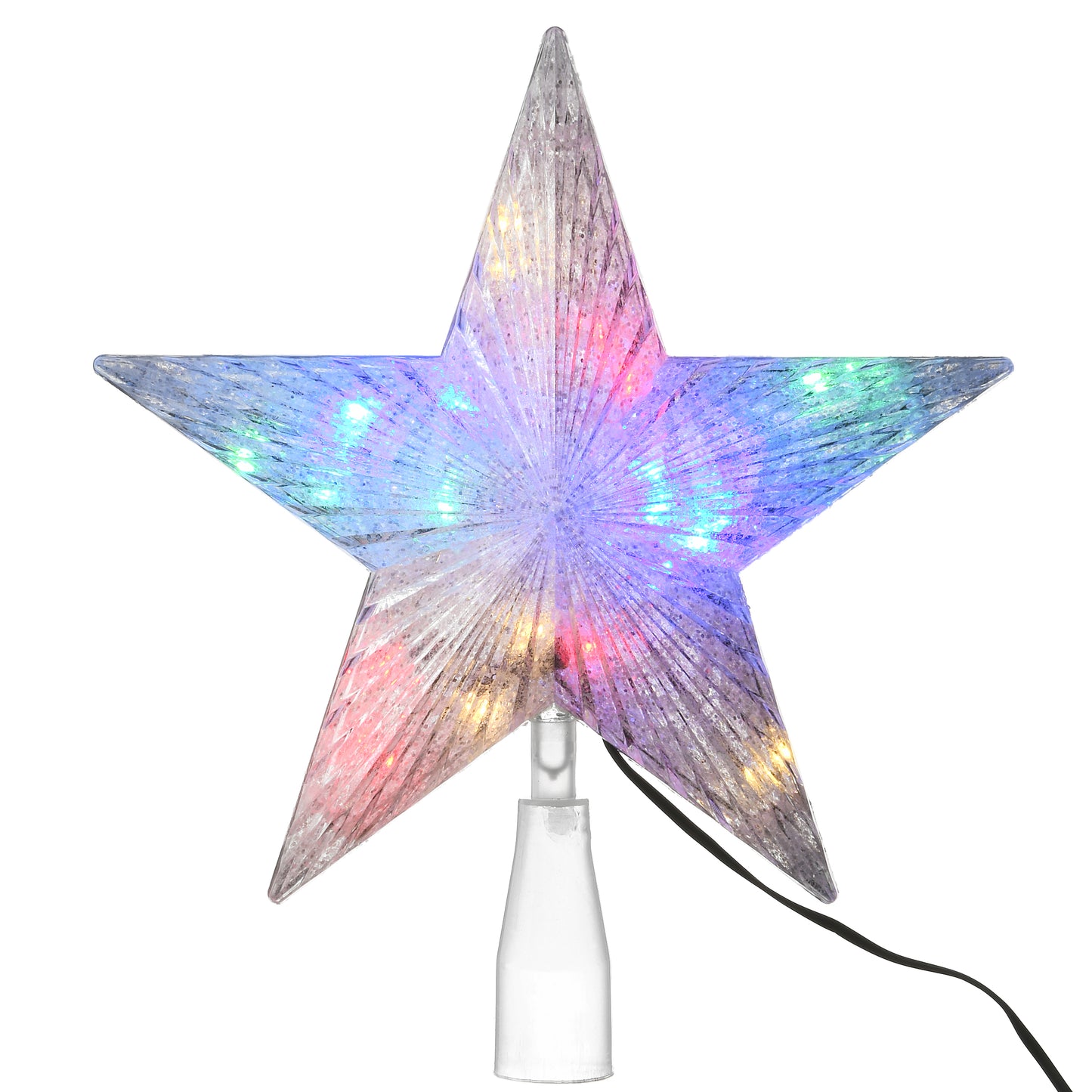 10 in. Tree Top Star for Artificial Trees with Dual Color Lights