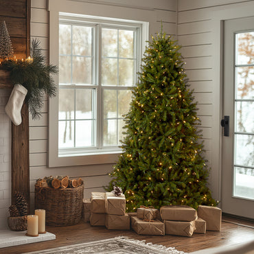 6.5 ft. Pre-Lit Dunhill Fir with PowerConnect Dual Color LED Lights