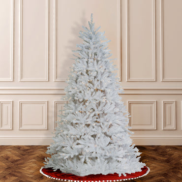 6.5 ft. Pre-Lit Dunhill Fir White Tree with Clear Lights