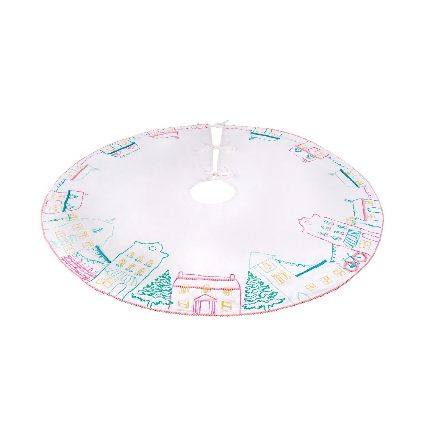 52 in. HGTV Home Collection Village Scene Tree Skirt
