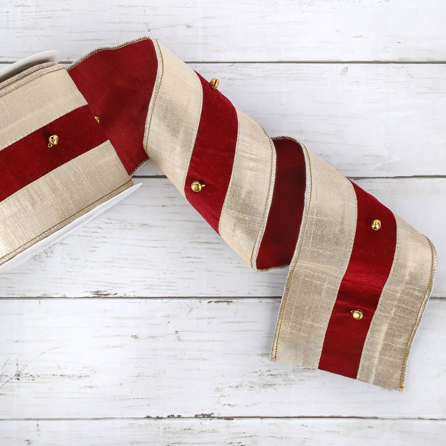 3 in. HGTV Home Collection Double-Fused Sleigh Bell Ribbon