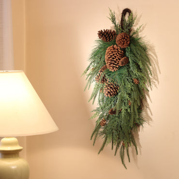 32 in. Mixed Pine Christmas Teardrop