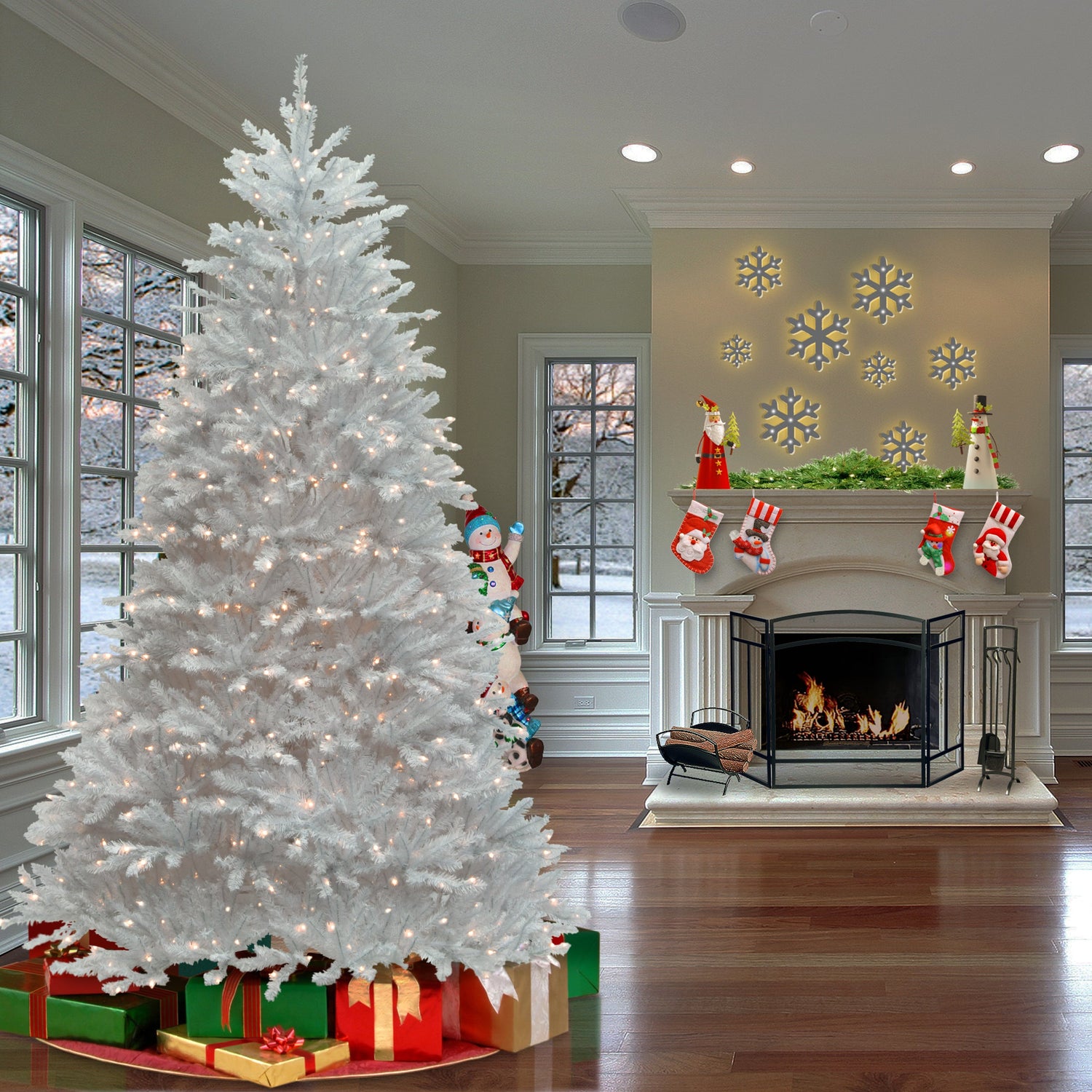 Dunhill Fir White Christmas Trees
