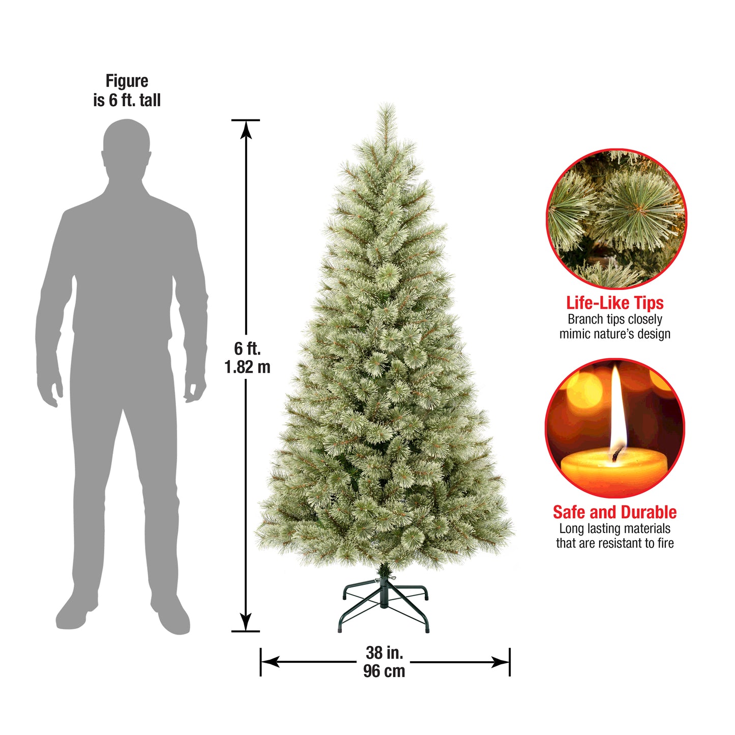 6 ft. Arcadia Pine Cashmere Tree