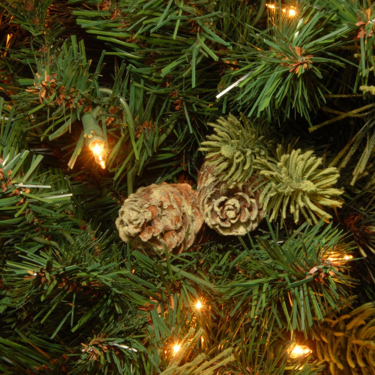 6.5 ft. Pre-Lit Carolina Pine Tree with Clear Lights