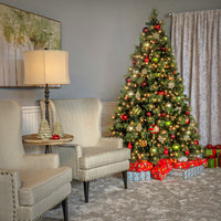 6.5 ft. Pre-Lit Carolina Pine Tree with Clear Lights