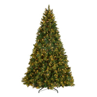 9 ft. Pre-Lit Carolina Pine Tree with Clear Lights with 900 Clear Lights