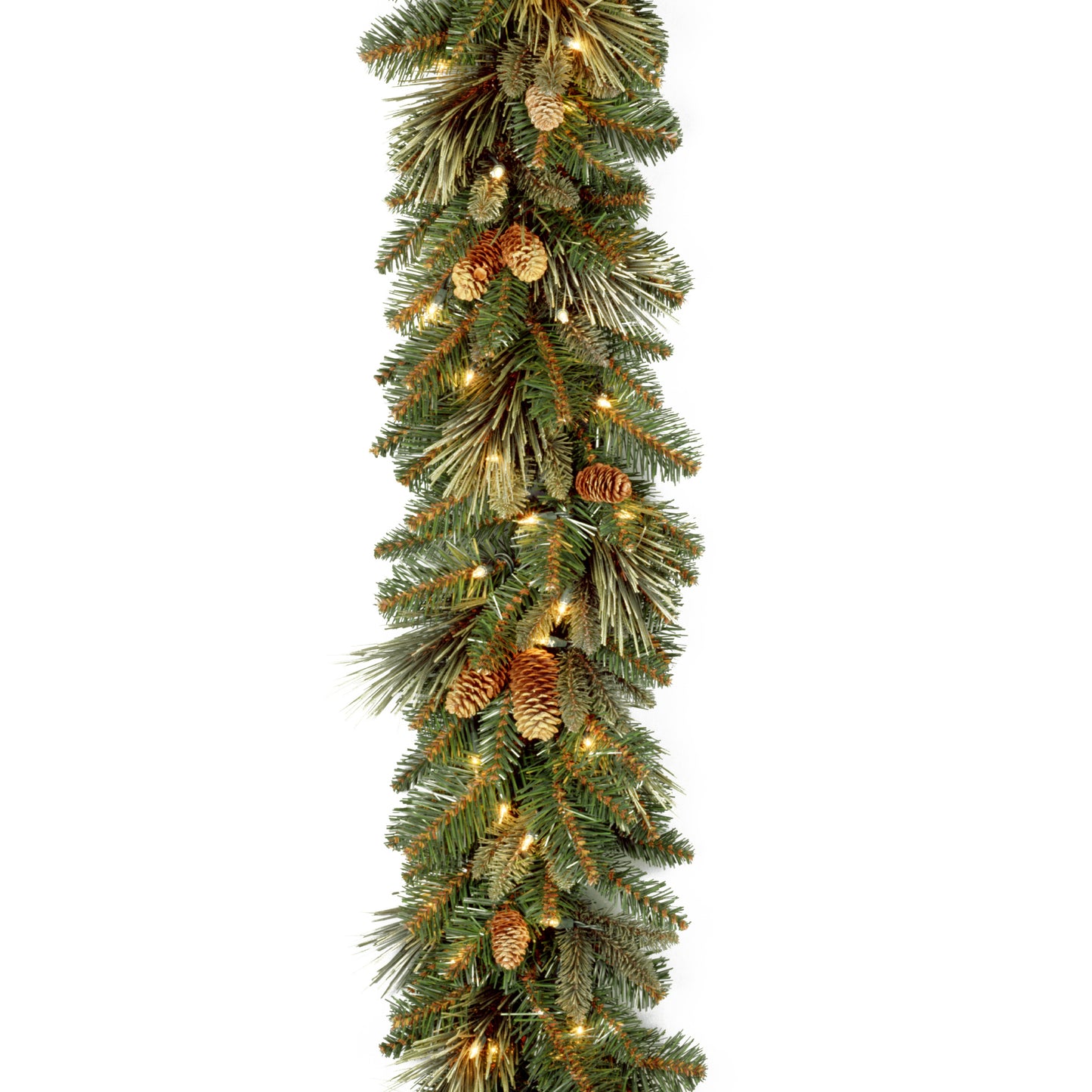 9 ft. Carolina Pine Garland with Clear Lights