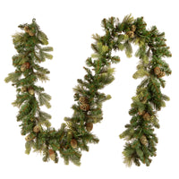 9 ft. Carolina Pine Garland with Clear Lights