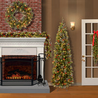 9 ft. Pre-Lit Crestwood Spruce Garland with LED Lights
