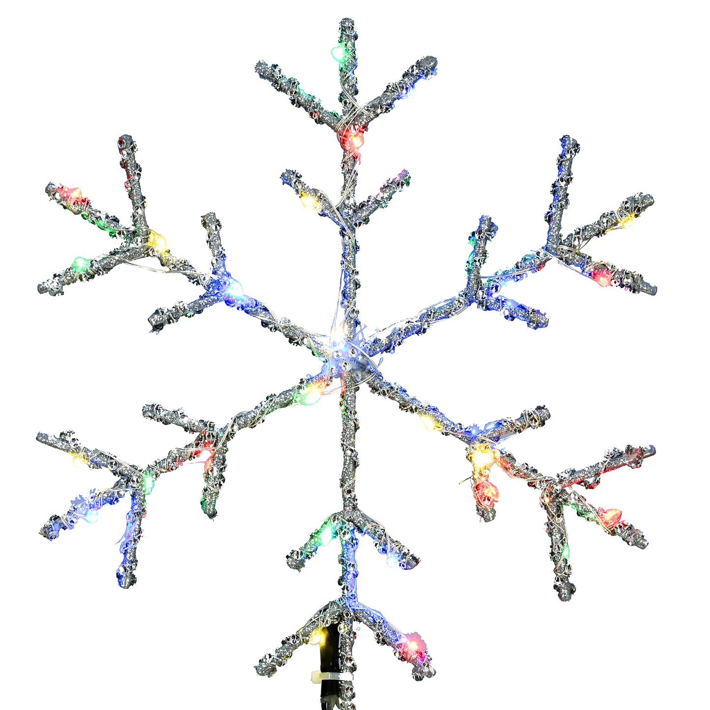 14.5 in. Snowflake Tree Top for Artificial Trees with Dual Color Lights