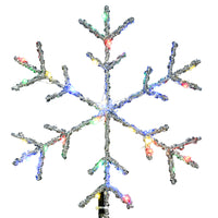 14.5 in. Snowflake Tree Top for Artificial Trees with Dual Color Lights