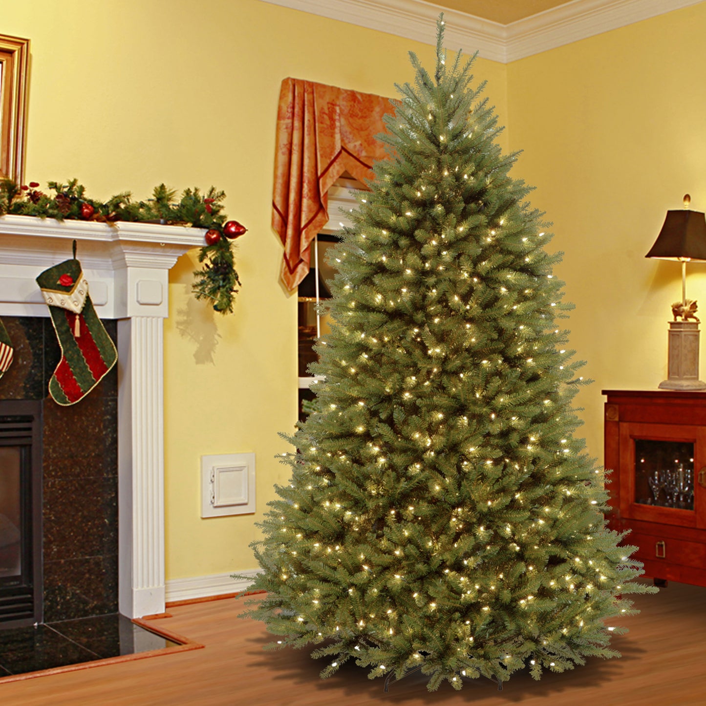 6.5 ft. Pre-Lit Dunhill Fir with PowerConnect Dual Color LED Lights