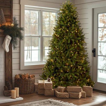7.5 ft. Pre-Lit Dunhill Fir Tree with PowerConnect Dual Color LED Lights