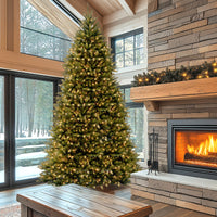 12 ft. Pre-Lit Dunhill Fir Tree with PowerConnect Dual Color LED Lights