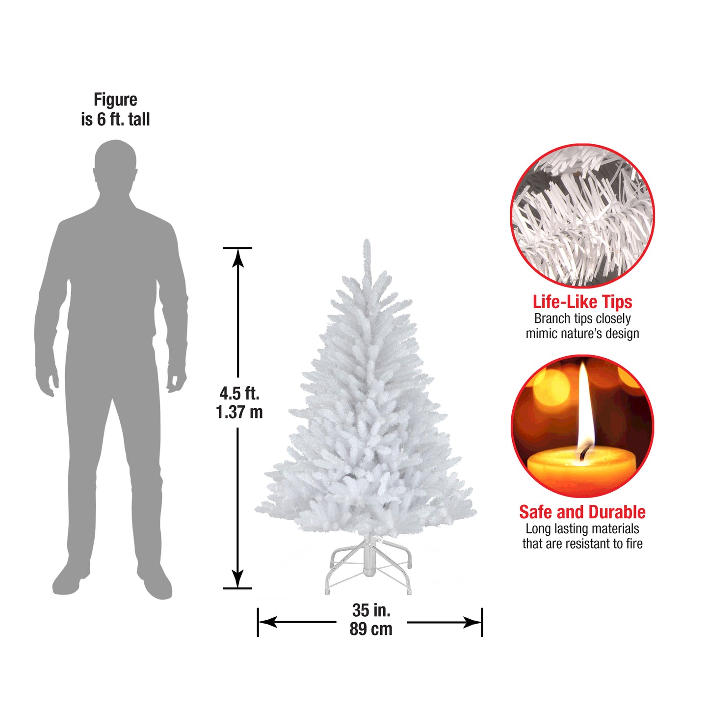 4.5 ft. Dunhill White Fir Tree