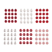 First Traditions - 96 Red & White Ornaments set