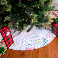 52 in. HGTV Home Collection Village Scene Tree Skirt