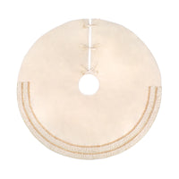 52 in. HGTV Home Collection Fringe Detail Tree Skirt, Off White