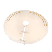 52 in. HGTV Home Collection Fringe Detail Tree Skirt, Off White