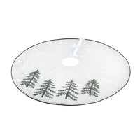 52 in. HGTV Home Collection Embroidered Evergreens Tree Skirt