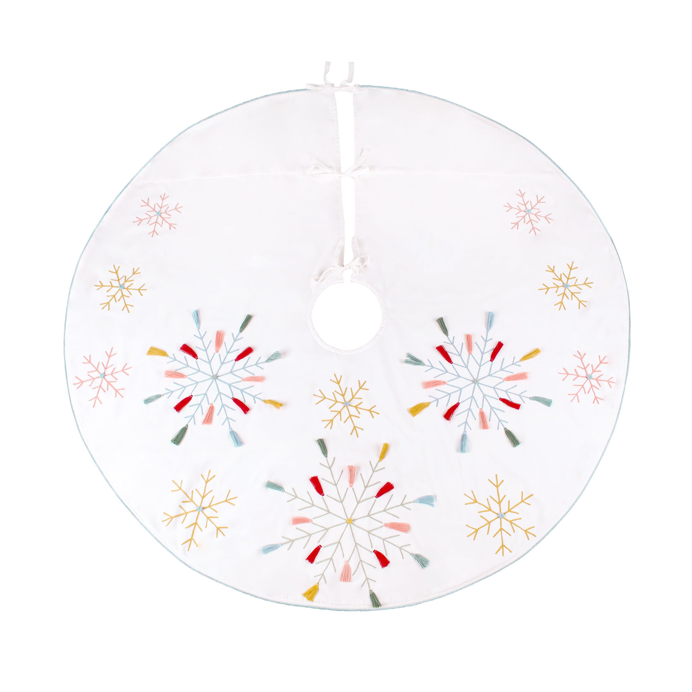 54 in. HGTV Home Collection Embroidered Boho Tree Skirt