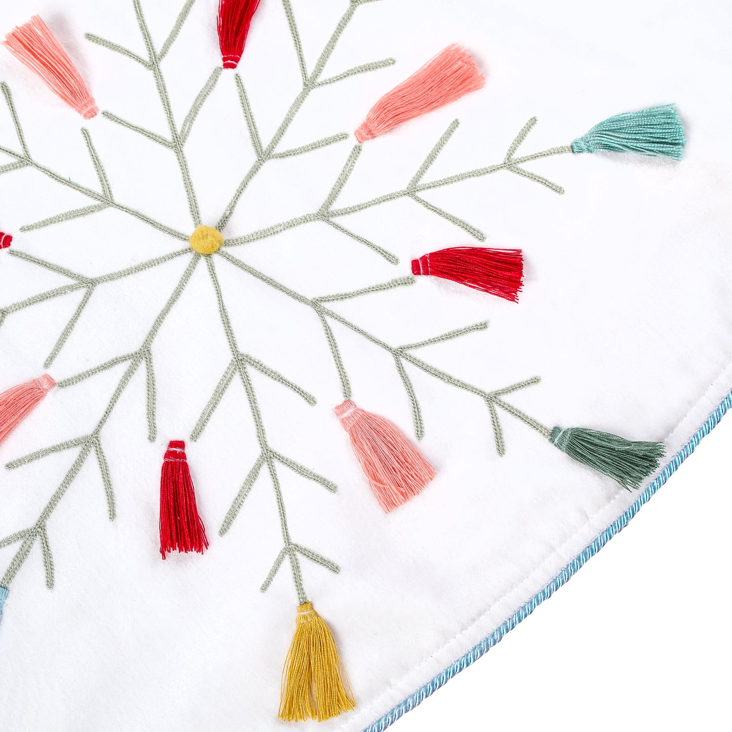 54 in. HGTV Home Collection Embroidered Boho Tree Skirt