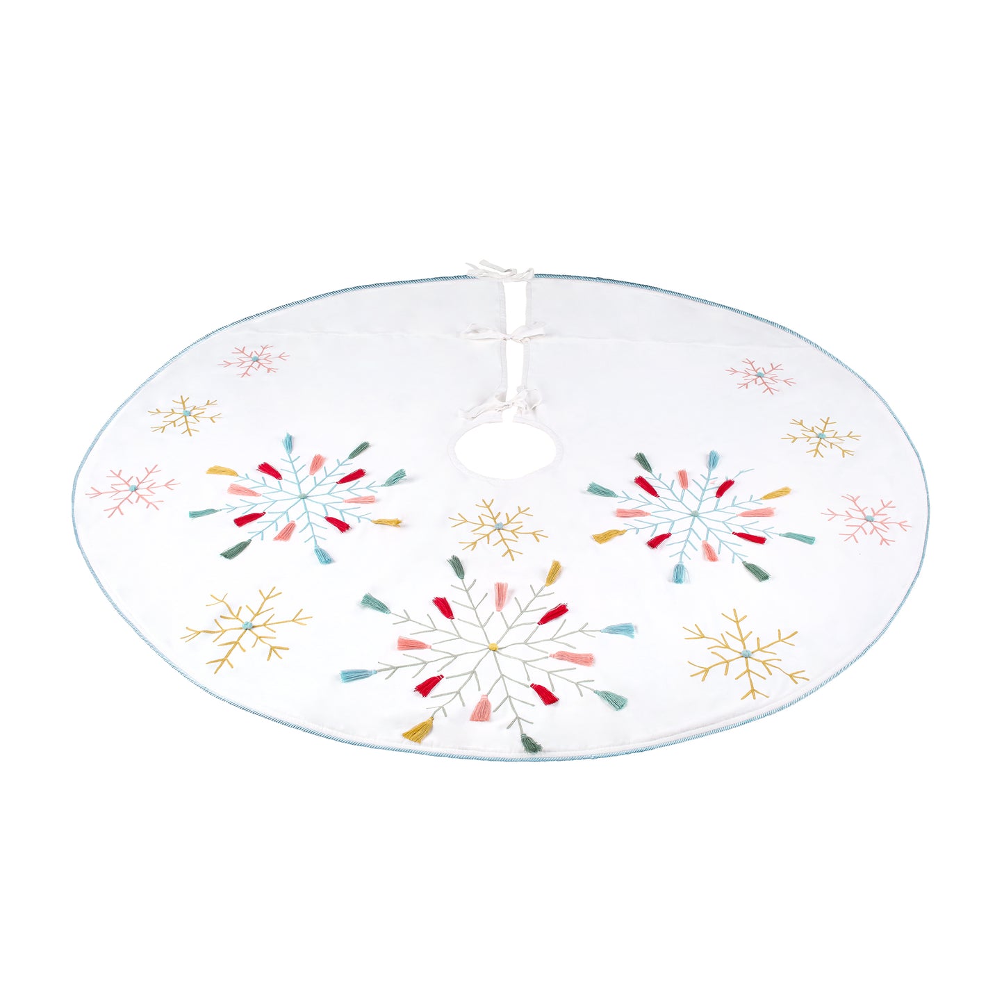54 in. HGTV Home Collection Embroidered Boho Tree Skirt