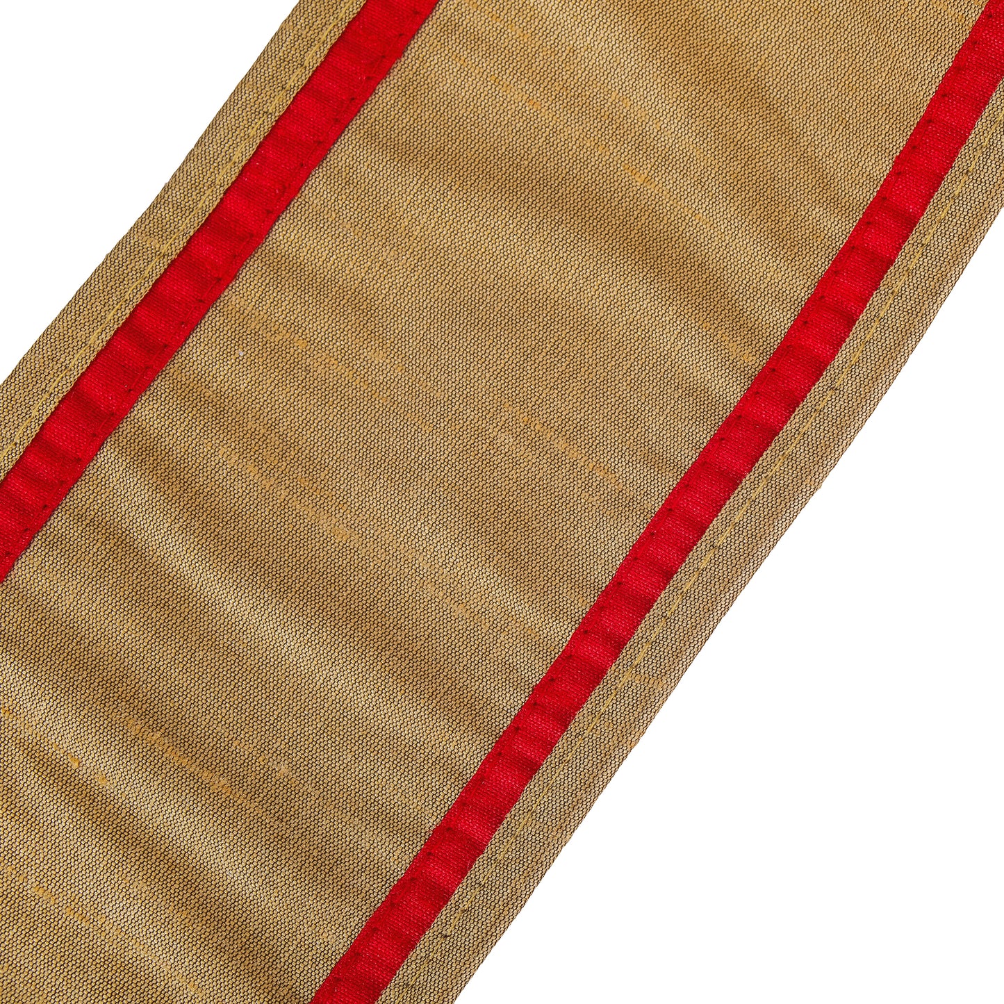 3 in. HGTV Home Collection Dupioni Double-Sided Ribbon, Gold & Red