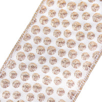 3 in. HGTV Home Collection Rainer Jacquard Tissue Back Ribbon, Gold