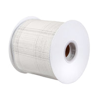 3 in. HGTV Home Collection Double-Fused Silver Plaid Ribbon