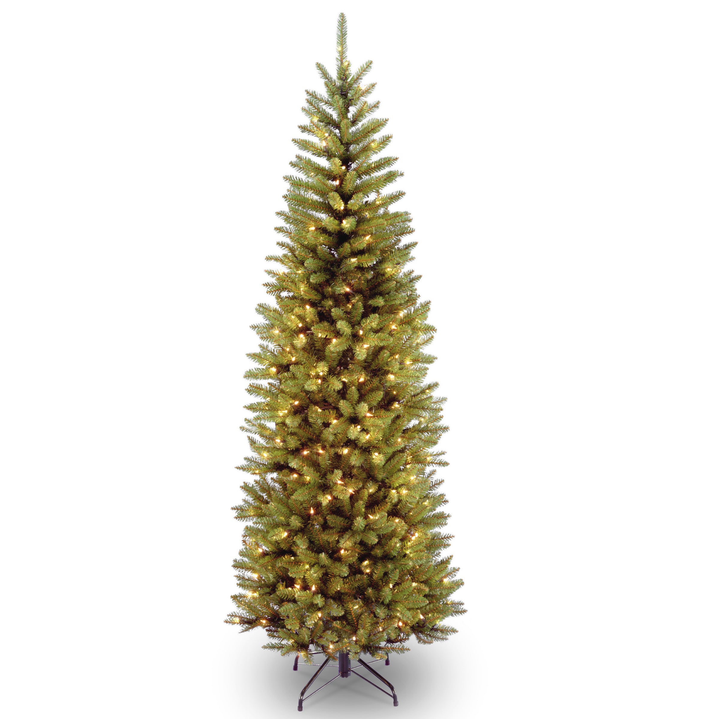 6.5 ft. Pre-Lit Kingswood Fir Pencil Tree with Clear Lights