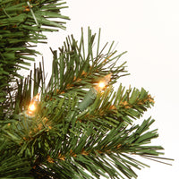 2 ft. Pre-Lit Majestic Fir Tree with Clear Lights, Burgandy Base