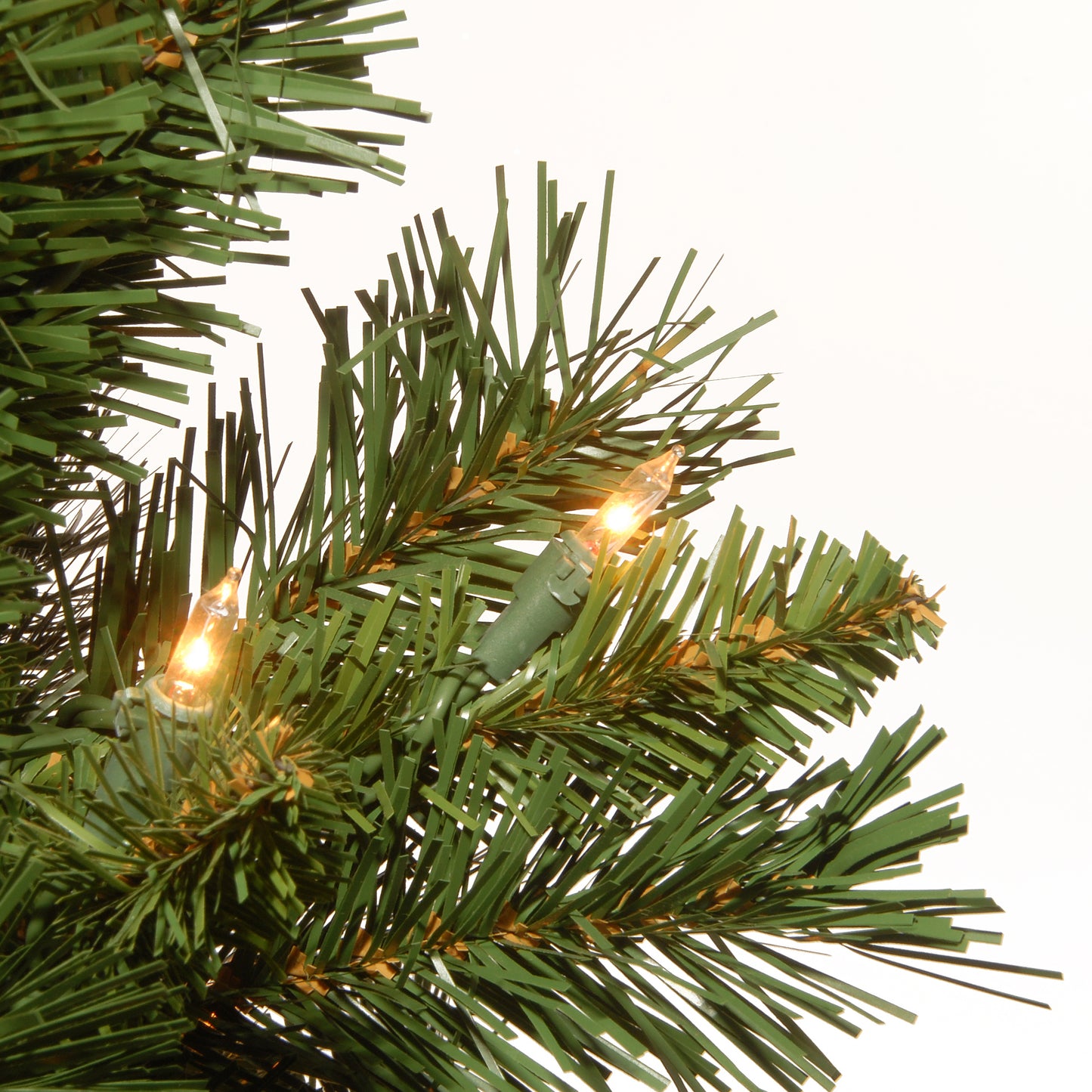 2 ft. Pre-Lit Majestic Fir Tree with Clear Lights, Gold Base
