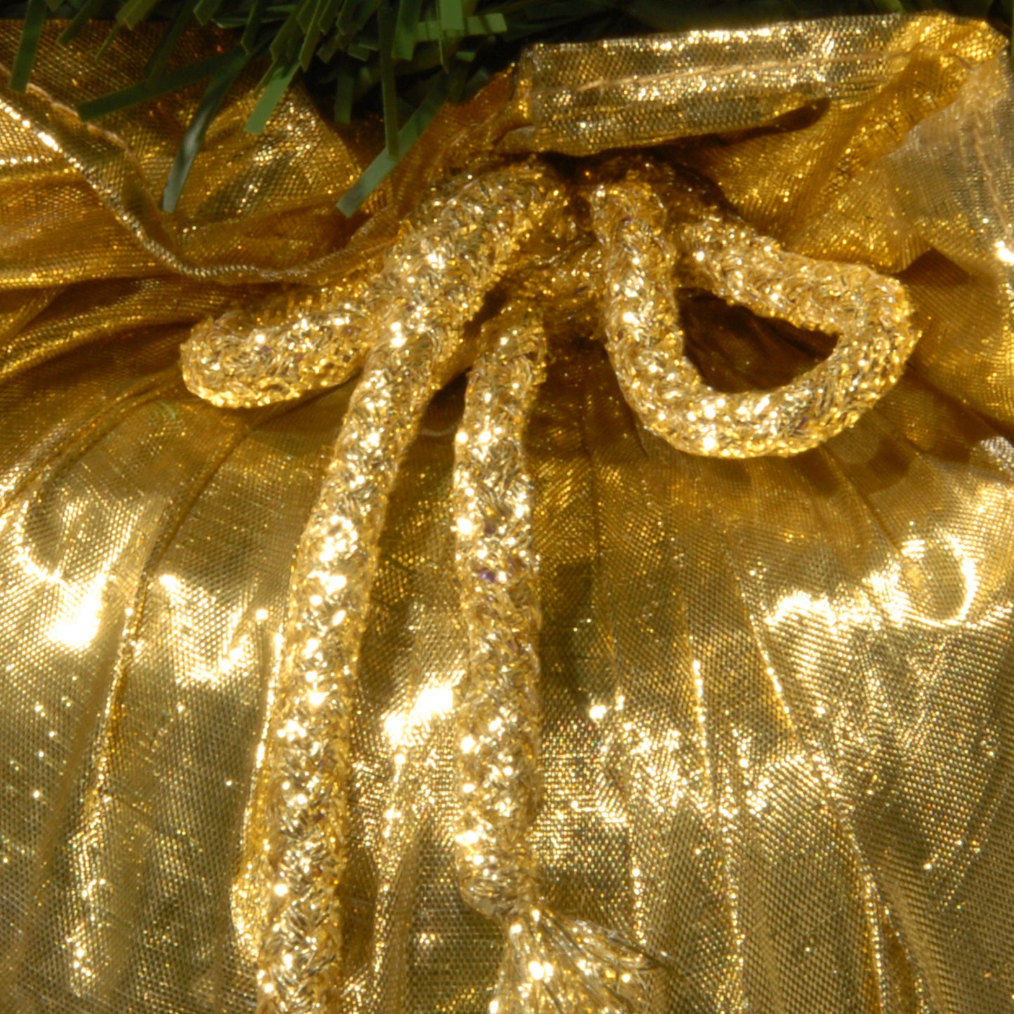 2 ft. Pre-Lit Majestic Fir Tree with Clear Lights, Gold Base