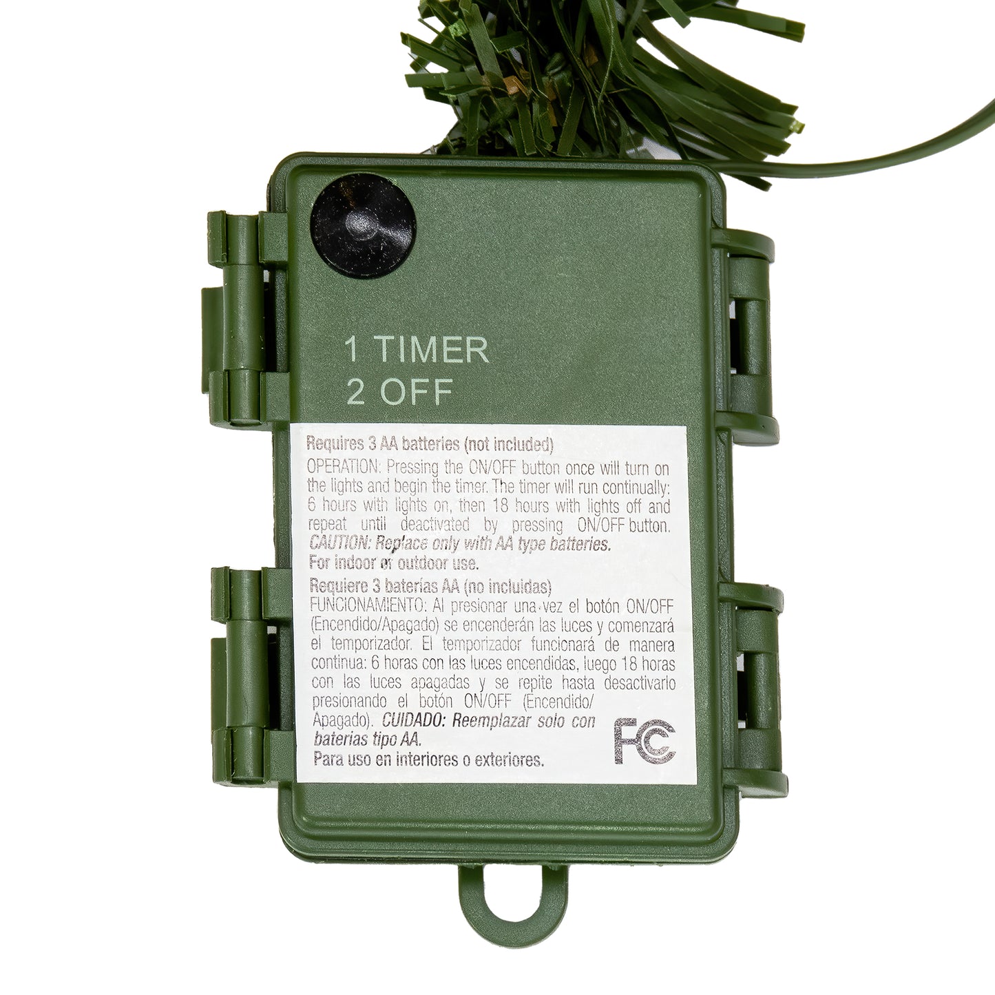 Pre-Lit Buzzard Pine Assortment Set of 1 Entrance Tree, 1 Wreath, 1 Garland, Plug-In