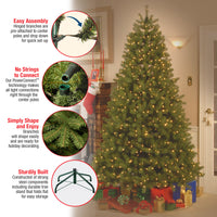 6.5 ft. Pre-Lit Downswept Douglas Fir Tree with Dual Color LED Lights