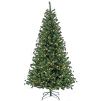 7.5 ft. Pre-Lit Cedar Spruce Tree with LED Lights, Plug-In