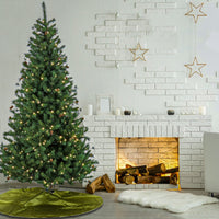 7.5 ft. Pre-Lit Cedar Spruce Tree with LED Lights, Plug-In