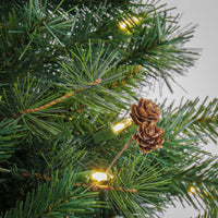 7.5 ft. Pre-Lit Cedar Spruce Tree with LED Lights, Plug-In