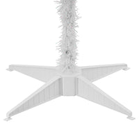 4 ft. Pre-Lit Tinsel Collection White Iridescent Tree with Clear Lights