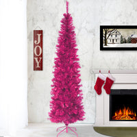 7 ft. Tinsel Collection Pink Tree